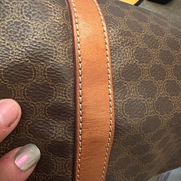 Celine Macadam Vintage Zippered Shoulder Tote, EUC - Picture 16 of 17